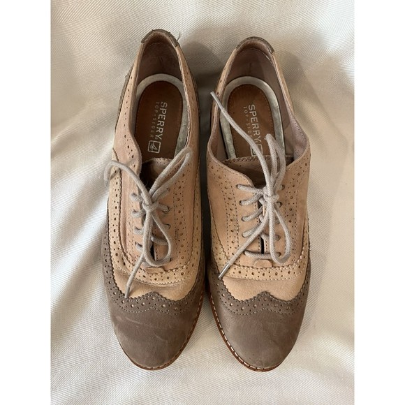 Sperry Top Sider Leather Oxford Lace Up Flat Shoes, Women’s Size 6‎ - Picture 1 of 9